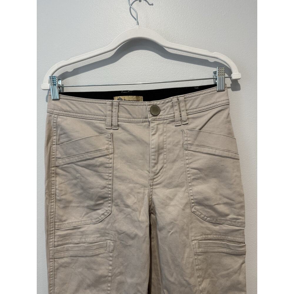 Democracy Womens Ab Technology Utility Cargo Pants Size 6 Khaki Roll Tab Crop - Picture 5 of 10